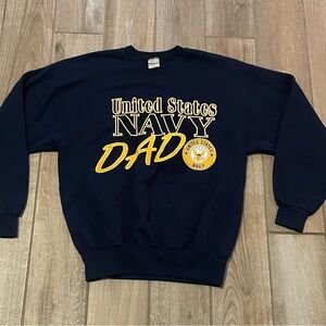 Soffe Navy Dad Crewneck Sweater
